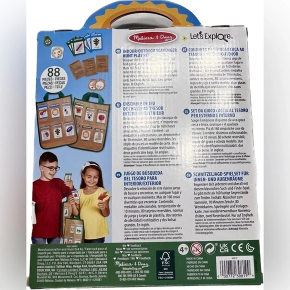 Melissa & Doug Let’s Explore Scavenger Hunt Play Set New in Box Child Gift - Picture 2 of 4